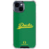 University of Oregon Ducks Logo and Wings iPhone 15 Clear Case